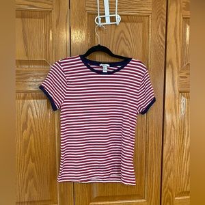 Striped tee shirt by forever 21 size large
